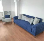 مبل راحتی چستر یونانی 7 نفره پایه چوب - Image 7